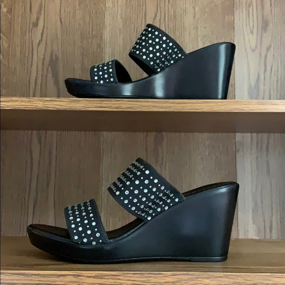 Rhinestone Sandal Wedges